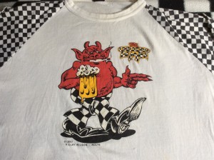 Vintage Checkered Demon t-shirt sizeL 1982