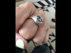 Checkered Demon ring 